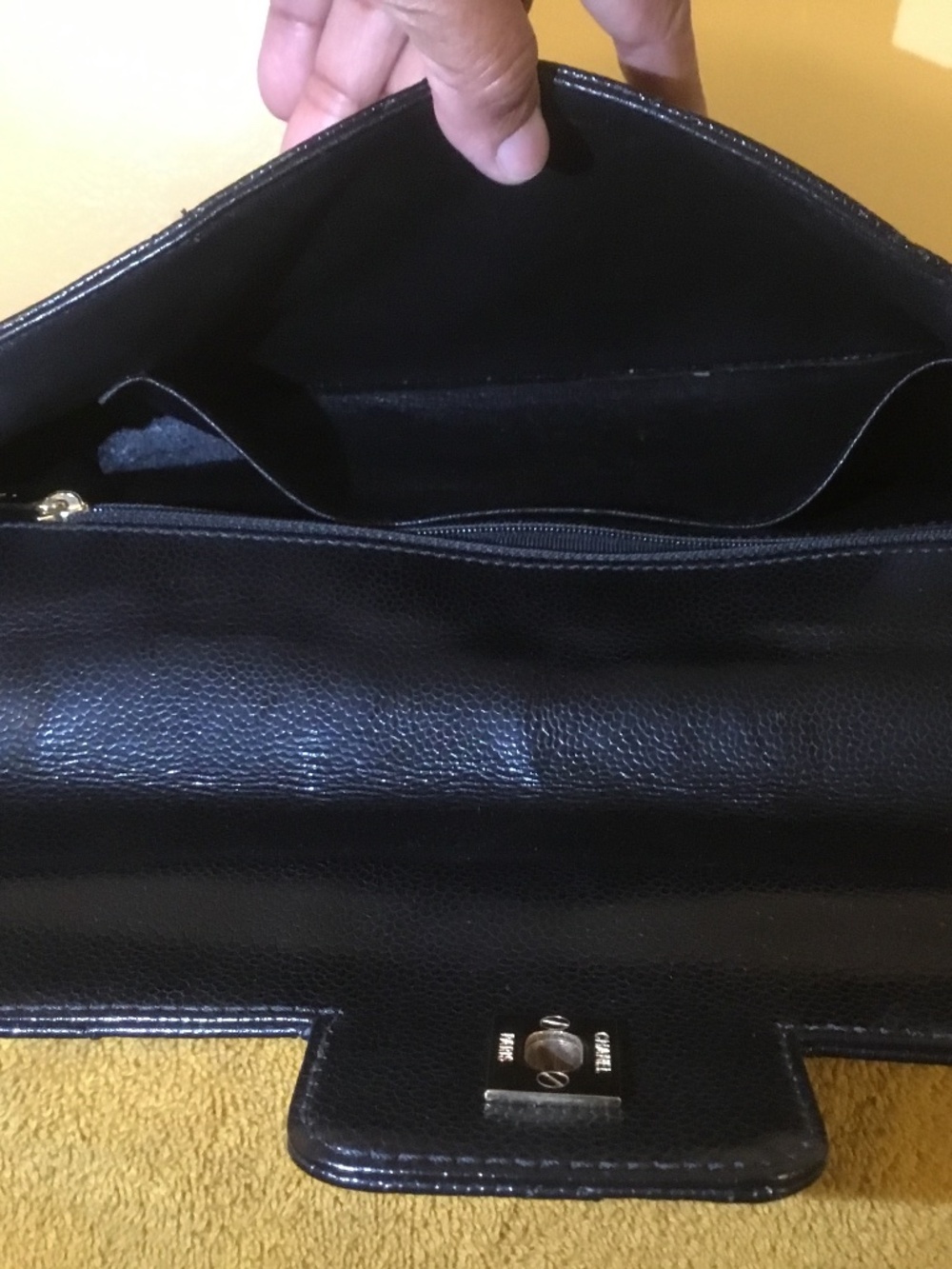 Chanel Black Bag with Gold Chain with Chanel Box - Picture 7 of 16